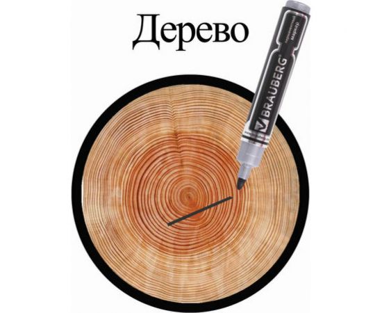 Перманентный нестираемый маркер BRAUBERG Neo черный, утолщенный круглый наконечник, 5 мм, с клипом 150480 – изображение 11