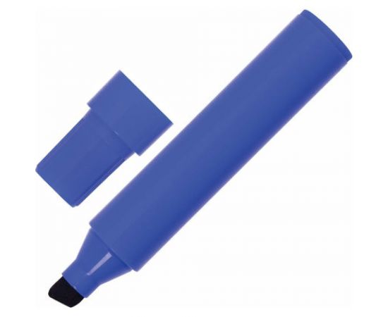 Перманентный маркер BRAUBERG JUMBO, широкая линия письма, скошенный наконечник, 3-10 мм 151225 – изображение 2