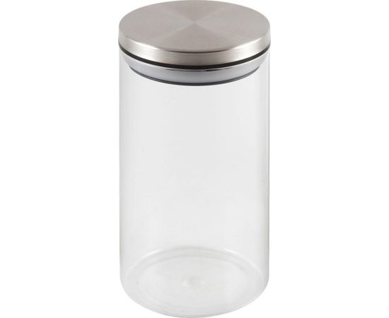 Стеклянная банка для сыпучих продуктов Mallony OCEANO с крышкой из нержавеющей стали объем 1 л 004460 – изображение 2