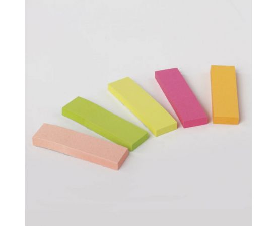 Бумажные неоновые клейкие закладки BRAUBERG 50х14 мм, 5 цветов х 50 листов, европодвес 122731 – изображение 2