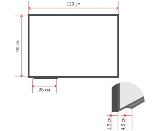 Магнитно-маркерная доска Attache Economy лак 205978 – изображение 2