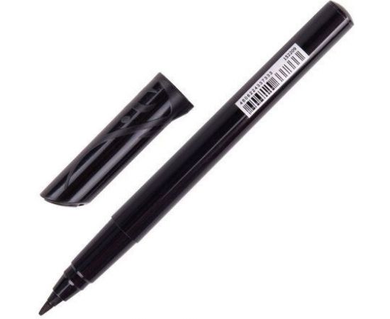 Перманентный нестираемый маркер BRAUBERG NEW LINE черный, круглый наконечник, 2 мм 152209 – изображение 2