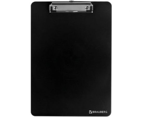 Сверхпрочная доска-планшет BRAUBERG SOLID с прижимом А4 315 х225 мм, 2 мм, черная, 226822 – изображение 2