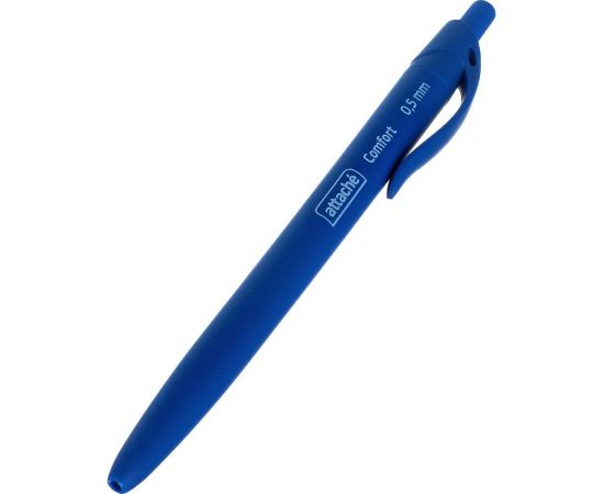 Шариковая масляная ручка 12 шт в упаковке Attache Comfort покрытие Soft touch синий стержень 571480 – изображение 2