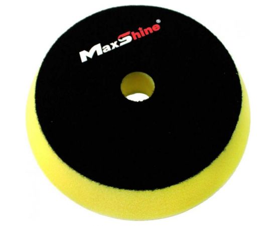 Круг поролоновый полировальный (130-155x30 мм; средней жесткости; желтый) MaxShine 015835 – изображение 2