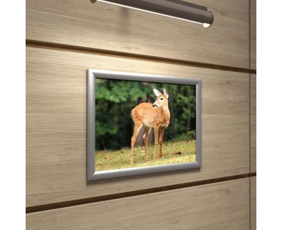 Настенная рамка Attache с клик-профилем 25 мм формат А3 серебристая 1250945 – изображение 2