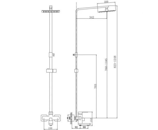Смеситель для ванны Haiba HB24803 – изображение 2