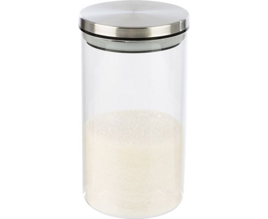 Стеклянная банка для сыпучих продуктов Mallony OCEANO с крышкой из нержавеющей стали объем 1 л 004460 – изображение 3