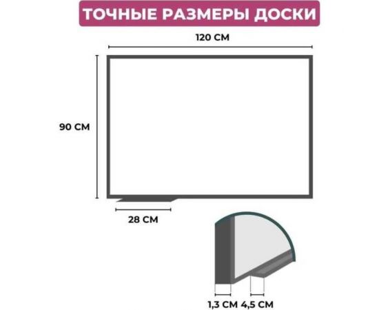 Магнитно-маркерная доска Attache Economy лак 205978 – изображение 3