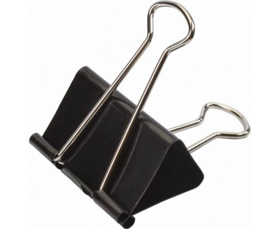 Большие зажимы для бумаг BRAUBERG КОМПЛЕКТ 12 шт., 51 мм, на 230 листов, черные 220561 – изображение 3