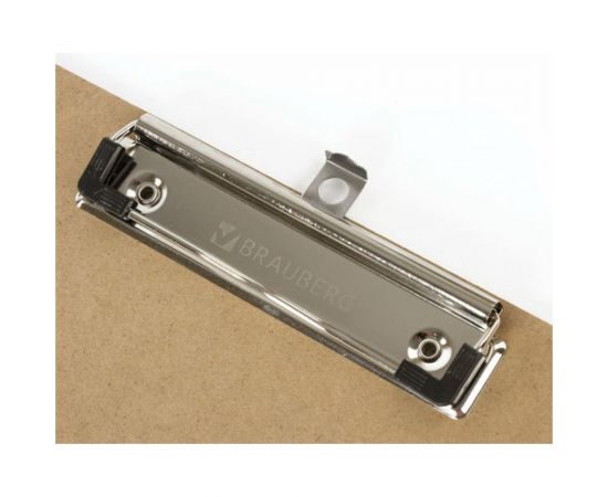 Доска-планшет BRAUBERG Eco БОЛЬШОГО ФОРМАТА 440х320 мм, А3 с двумя прижимами, МДФ, 3 мм 232227 – изображение 3