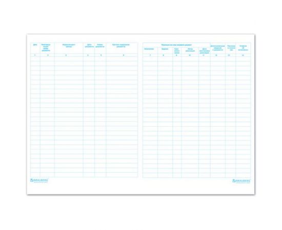 Журнал регистрации исходящих документов BRAUBERG STAFF 48л, А4, 198х278мм 130087 – изображение 3