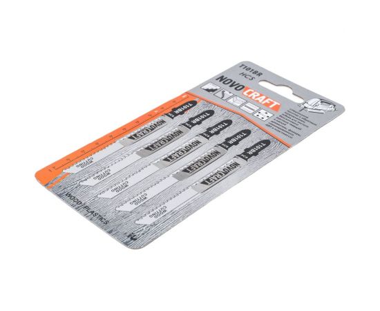 Пилка по дереву T 101 BR (5 шт; 75х100 мм; 10TPI; HCS) для лобзика Novocraft T101BRHCS – изображение 3