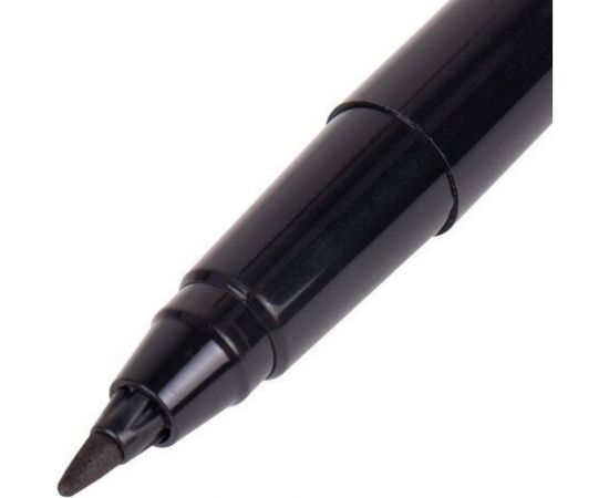 Перманентный нестираемый маркер BRAUBERG NEW LINE черный, круглый наконечник, 2 мм 152209 – изображение 3