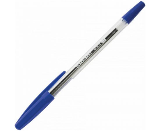 Шариковые ручки BRAUBERG M-500, НАБОР 4 шт, синие, узел 0.7мм, линия письма 0.35 мм 143453 – изображение 3