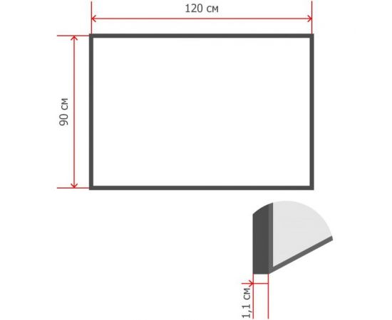 Пробковая доска Attache алюминиевая рама 107970 – изображение 4