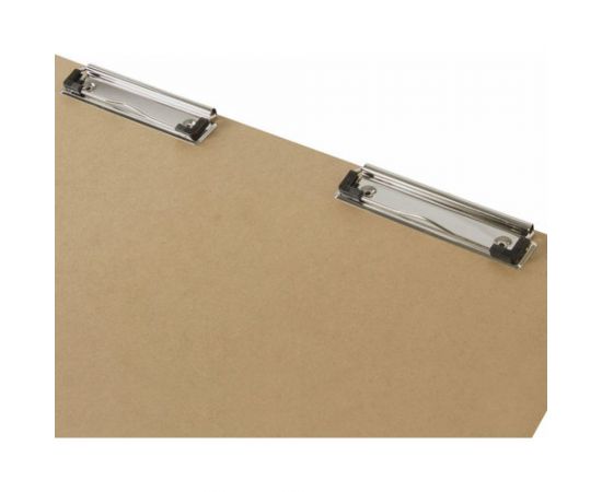 Доска-планшет BRAUBERG Eco БОЛЬШОГО ФОРМАТА 440х320 мм, А3 с двумя прижимами, МДФ, 3 мм 232227 – изображение 4