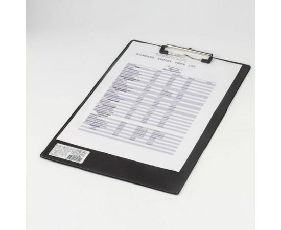 Доска-планшет BRAUBERG Comfort с прижимом А4 230х350 мм, картон/ПВХ, черная, 222657 – изображение 4