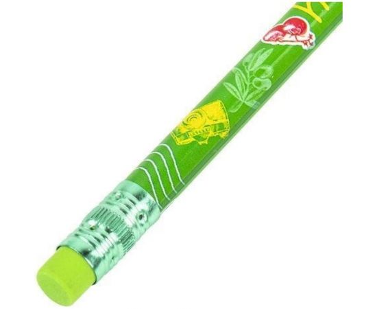 Чернографитный карандаш BRAUBERG AROUND THE WORLD 1 шт, HB, с ластиком, корпус ассорти 181747 – изображение 4