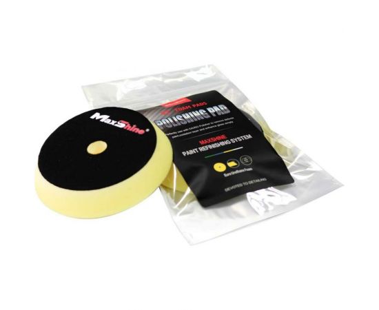 Круг поролоновый полировальный (130-155x30 мм; средней жесткости; желтый) MaxShine 015835 – изображение 4