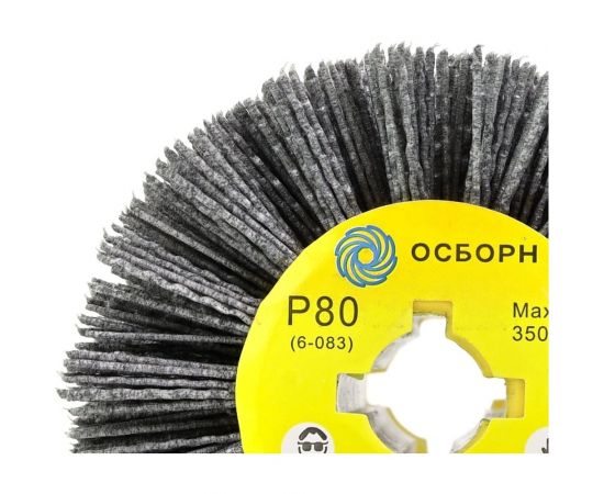 Щетка-валик нейлоновая по дереву 6-083 110 мм, P80 на щеточные шлифмашины ОСБОРН PLM.RB11010019P80 – изображение 4