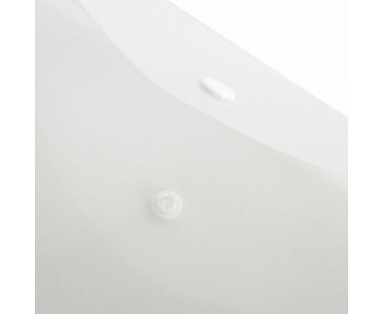 Папка-конверт с кнопкой BRAUBERG А4 до 100 листов, матовая прозрачная, сверхпрочная 0.18 мм, упаковка из 10 шт 270471 – изображение 4