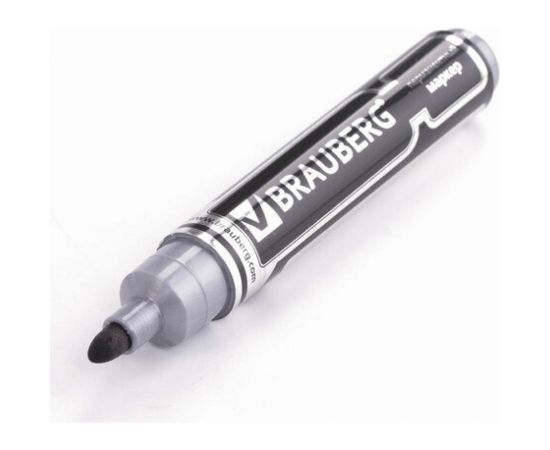 Перманентный нестираемый маркер BRAUBERG Neo черный, утолщенный круглый наконечник, 5 мм, с клипом 150480 – изображение 4
