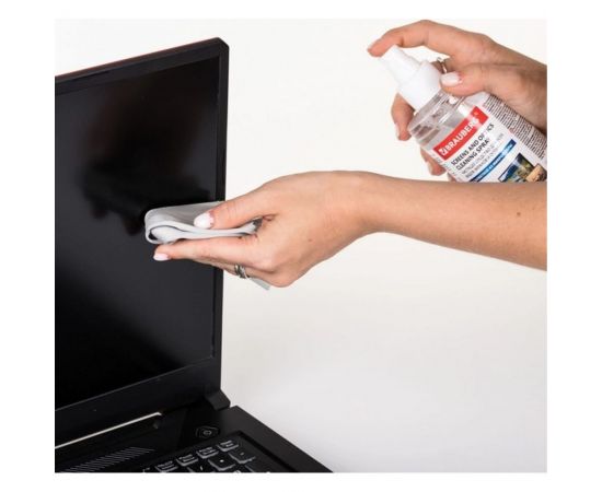 Чистящий набор для экранов всех типов и оптики BRAUBERG комплект салфетка и спрей, 200 мл 513560 – изображение 4