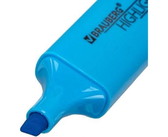 Текстовыделитель BRAUBERG ORIGINAL NEON голубой, линия 1-5 мм 152214 – изображение 3