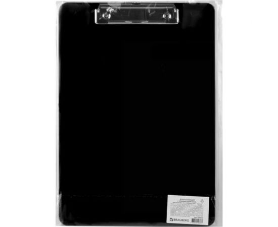 Сверхпрочная доска-планшет BRAUBERG SOLID с прижимом А4 315 х225 мм, 2 мм, черная, 226822 – изображение 5