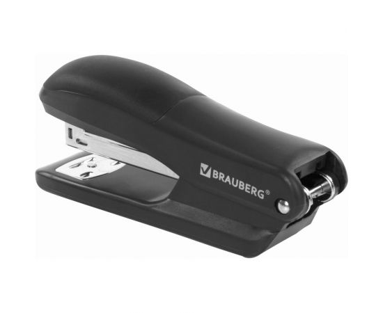 Степлер BRAUBERG SX-39 №24/6 26/6 до 25 листов, черный 228590 – изображение 5