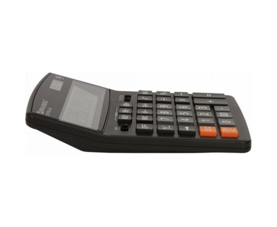 Настольный калькулятор BRAUBERG EXTRA-16-BK 206x155 мм, 16 разрядов, двойное питание, черный 250475 – изображение 5