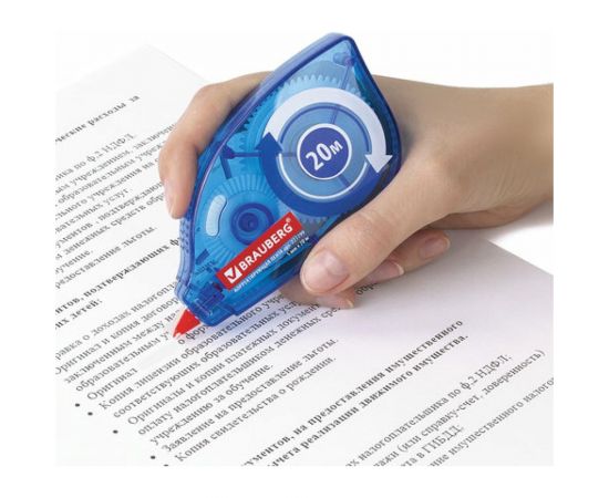 Корректирующая лента BRAUBERG 5 мм х 20 м, механизм перемотки 227799 – изображение 6