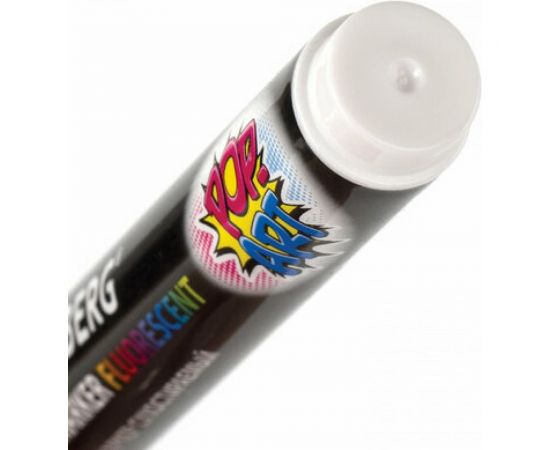 Сухостираемый меловой маркер для гладких поверхностей BRAUBERG POP-ART, 5 мм, белый 151527 – изображение 6