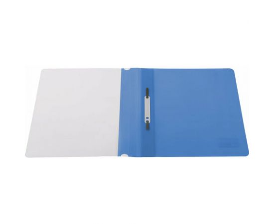 Скоросшиватель 25 шт в упаковке BRAUBERG пластиковый А4 130/180 мкм голубой 220386 – изображение 6