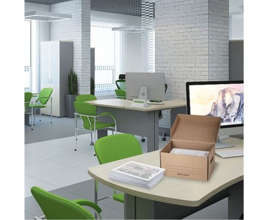 Архивный короб BRAUBERG Делопроизводство 235 х325 х180 мм 129589 – изображение 6