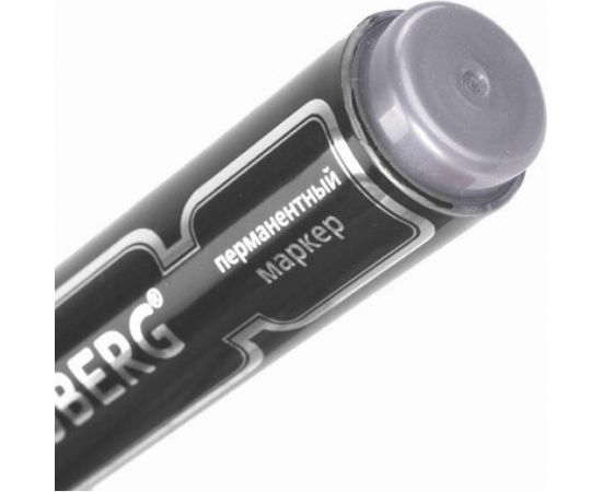 Перманентный нестираемый маркер BRAUBERG Neo черный, утолщенный круглый наконечник, 5 мм, с клипом 150480 – изображение 6
