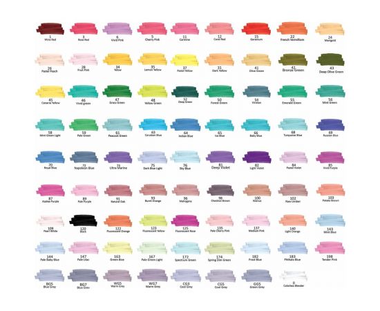 Двусторонние маркеры для скетчинга BRAUBERG набор 80 шт, текстильный чехол 152233 – изображение 7