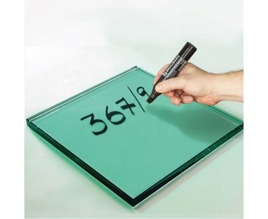 Перманентный маркер BRAUBERG JUMBO, черный, широкая линия письма, скошенный наконечник, 3-10 мм 151224 – изображение 7