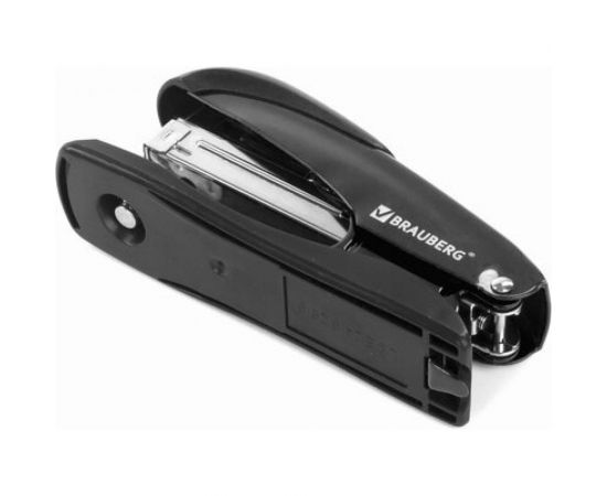 Степлер BRAUBERG Office Expert №24/6 26/6, металлический, до 25 листов, черный 228593 – изображение 9