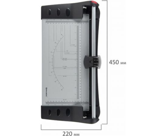 Роликовый резак BRAUBERG EXTRA A4, до 10 листов, длина реза 320 мм, металлическое основание 532325 – изображение 10