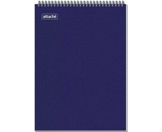 Блокнот Attache А4 40 листов цвет обложки в ассортименте в клетку на спирали, 203x290 мм 503663 