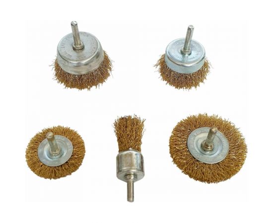 Набор латунированных щеток 5 шт Профессионал 38999 