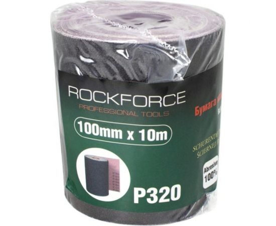 Бумага наждачная на тканевой основе в рулоне 100 мм, 10 м, P320 Rockforce RF-FB4320C 