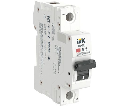 Автоматический выключатель IEK Armat m06n-dc 1p b 5а AR-M06N-1-B005DC 