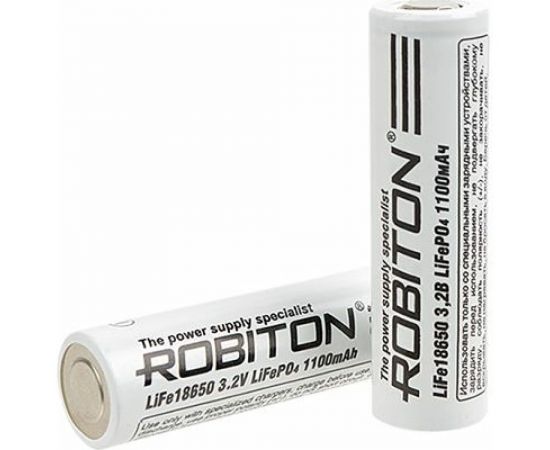 Аккумулятор ROBITON LiFe18650 1100мАч без защиты 13119 