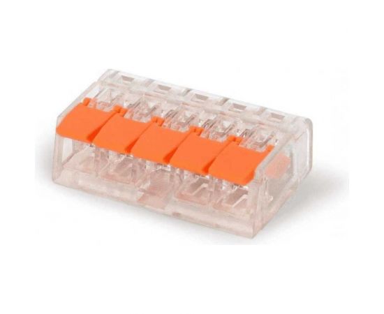 Универсальная клемма НЗЭТК СМК 221-415, 5-проводная прозрачная 0,08-2,5/4 мм? (40 шт./уп.) smk-221-415 