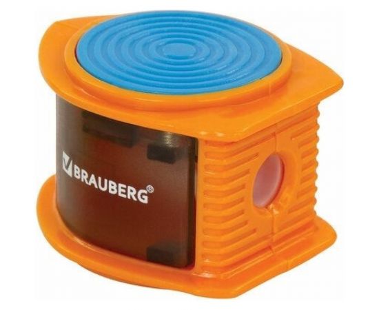 Точилка BRAUBERG Flash с контейнером, пластиковая, корпус ассорти 228472 