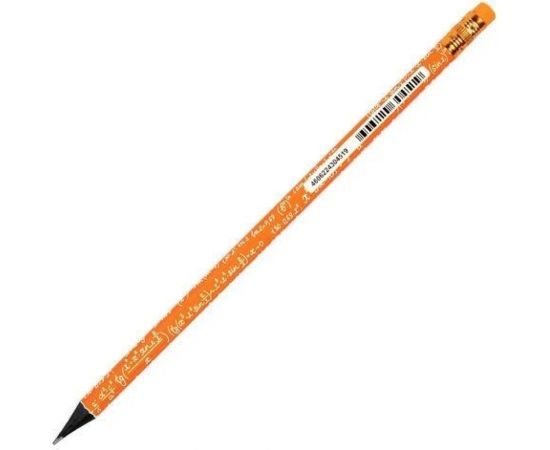 Чернографитный карандаш BRAUBERG EXAM 1 шт, HB, с ластиком, корпус ассорти 181753 