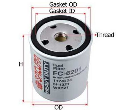 Фильтр топливный Sakura FC6201 – изображение 2